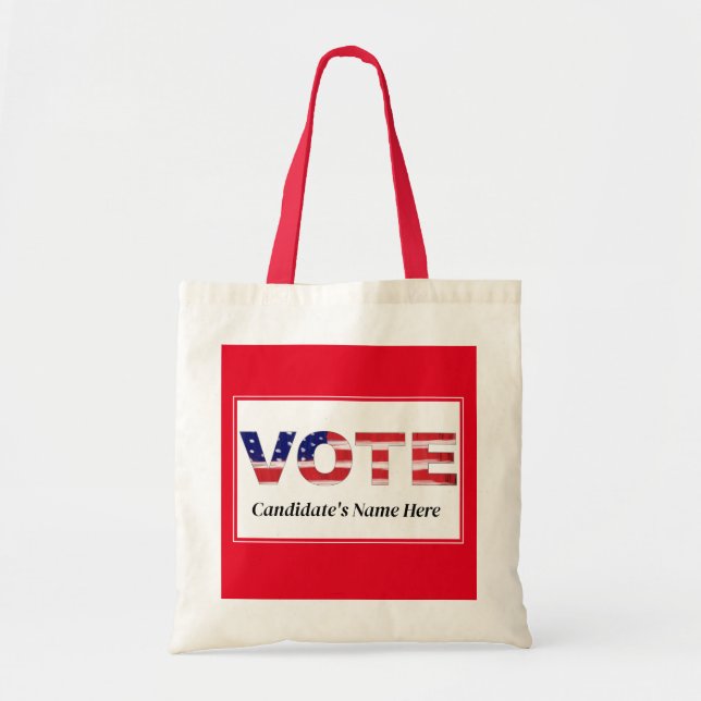 Vote  tote bag (Front)