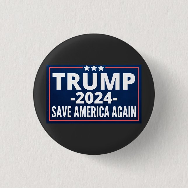 vote, trump 2024, trump2024, 2024, trump 2020 1 inch round button (Front)