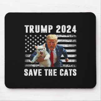 Vote Trump 2025 Funny Save The Cats Mouse Pad
