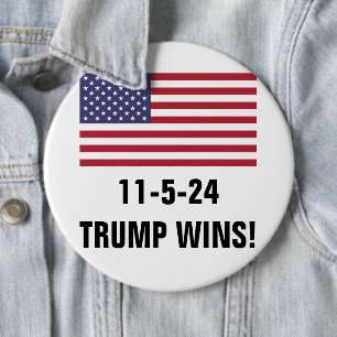 VOTE TRUMP 6 INCH ROUND BUTTON
