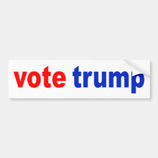 "vote trump" bumper sticker