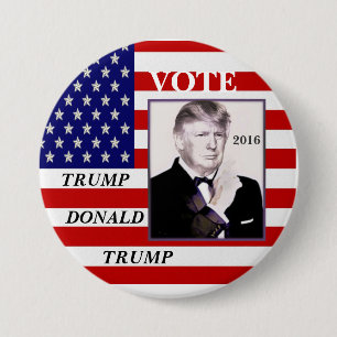 Vote Trump, Donald Trump 3 Inch Round Button