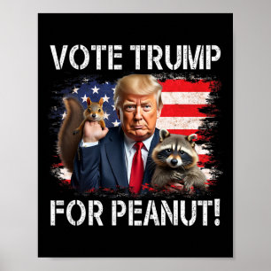 Vote Trump For Peanut The Squirrel 2  Poster