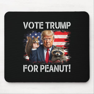 Vote Trump For Peanut The Squirrel 4 Mouse Pad