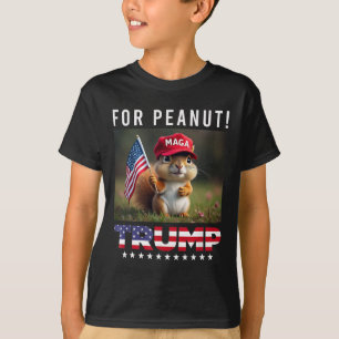 Vote Trump For Peanut The Squirrel Trump 2024  T-Shirt