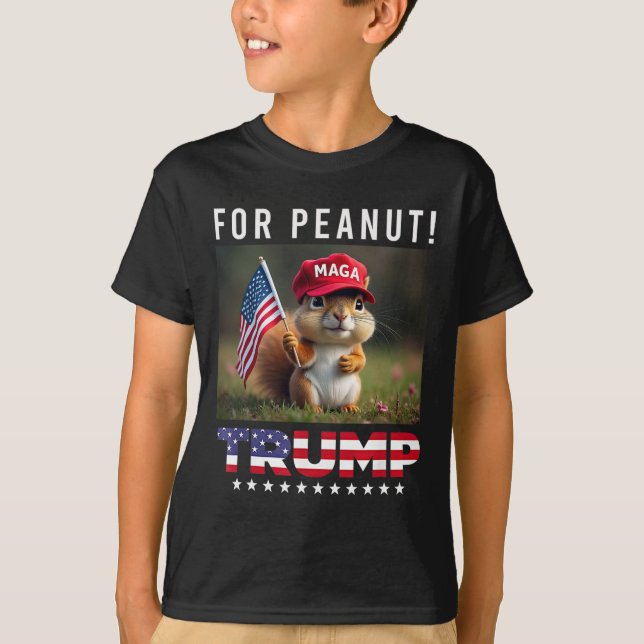 Vote Trump For Peanut The Squirrel Trump 2024  T-Shirt (Front)