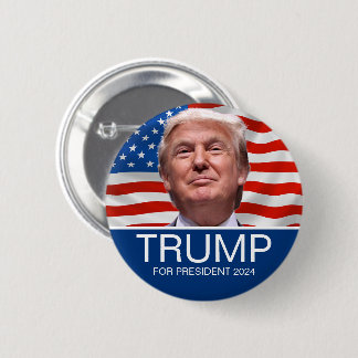 VOTE Trump For President 2024 2 Inch Round Button