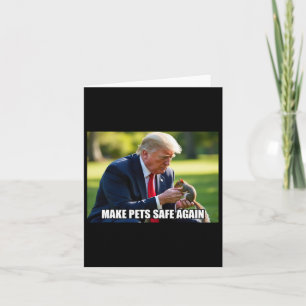 Vote Trump Mega Make Pets Safe Again Justice Peanu Card
