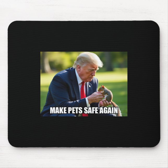 Vote Trump Mega Make Pets Safe Again Justice Peanu Mouse Pad (Front)