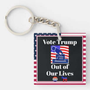 Vote Trump Out of Our Lives Keychain