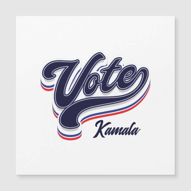 Vote Typography - Election  Magnet (Front)
