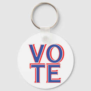 Vote US Elections Patriotic Keychain