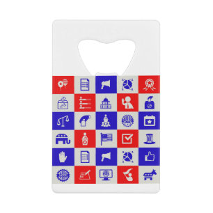 vote USA election Credit Card Bottle Opener