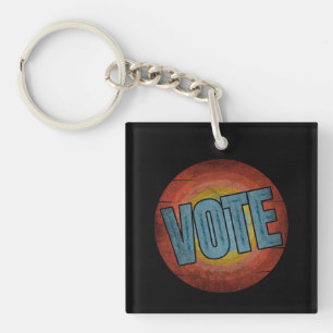 VOTE VINTAGE KEYCHAIN