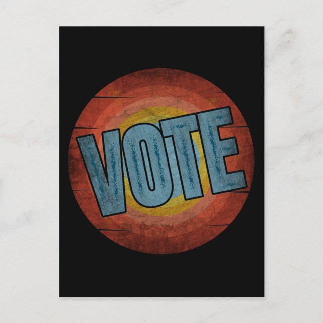 VOTE VINTAGE POSTCARD (Front)
