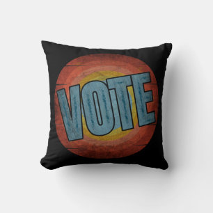VOTE VINTAGE THROW PILLOW