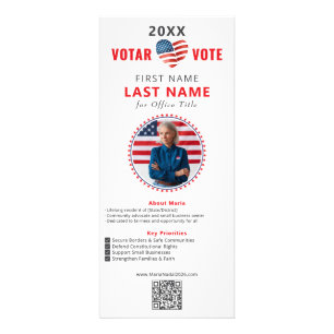 VOTE VOTAR Spanish English Bilingual Republican Rack Card