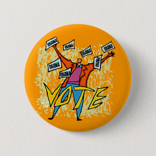 VOTE VOTE VOTE 2 INCH ROUND BUTTON