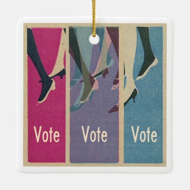 Vote vote vote ornament (Back)