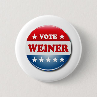 VOTE WEINER 2 INCH ROUND BUTTON