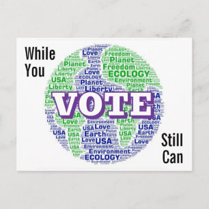 VOTE While You Still Can Postcard