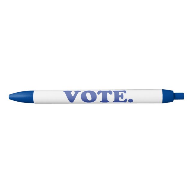 "vote" - white blue ink pen (Front)