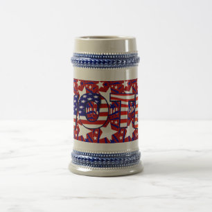 Vote with Stars and Stripes - Beer Stein