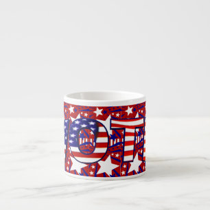 Vote with Stars and Stripes - Espresso Cup