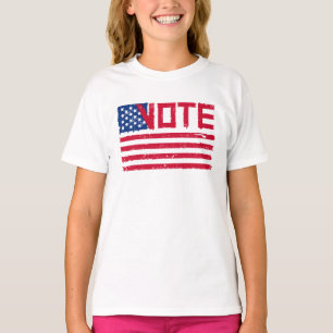 Vote With Vote with US Flag.  T-Shirt