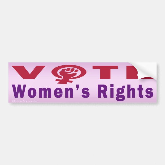 Vote Women's Rights 1 Bumper Sticker (Front)