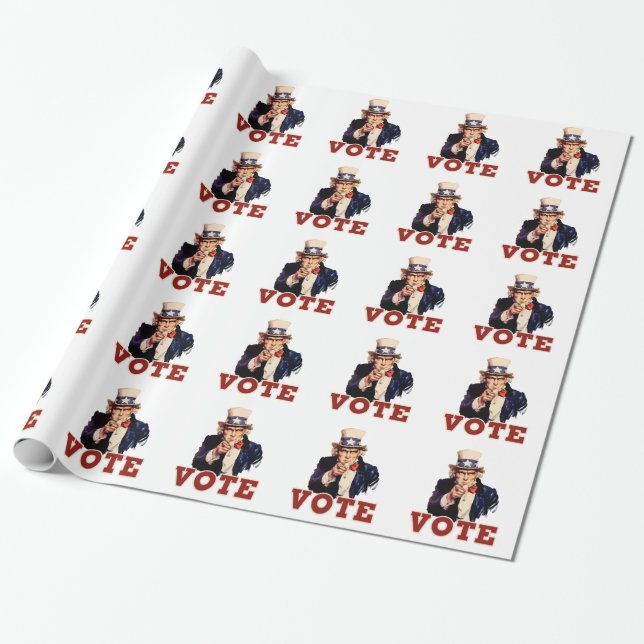 Vote Wrapping Paper (Unrolled)
