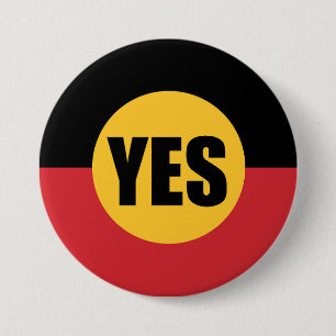 Vote yes 3 inch round button