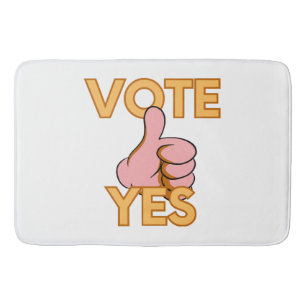 Vote yes bath mat