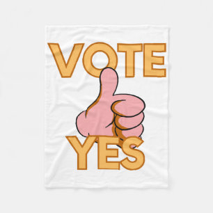 Vote yes fleece blanket