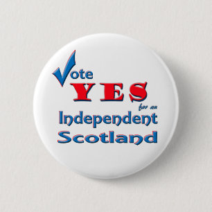 Vote YES for an Independent Scotland pin badge
