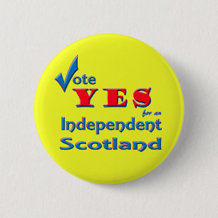 Vote YES for an Independent Scotland pin badge
