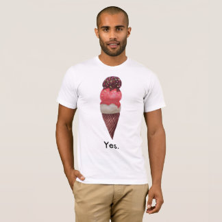 Vote Yes for Ice Cream (men's) T-Shirt
