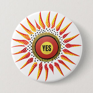 Vote Yes Indigenous Voice to Parliament 3 Inch Round Button