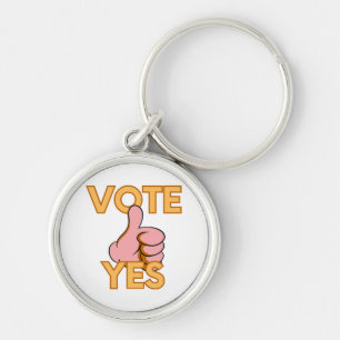 Vote yes  keychain