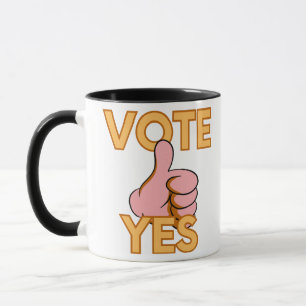 Vote yes mug