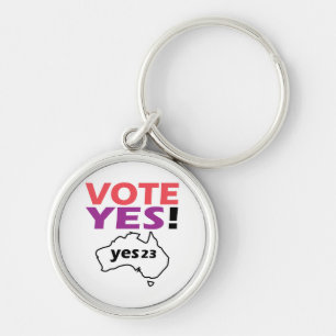 Vote Yes To The Voice Of Indigenous Australian Keychain