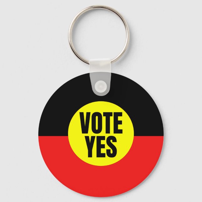 Vote Yes To The Voice To Parliament Keychain (Front)