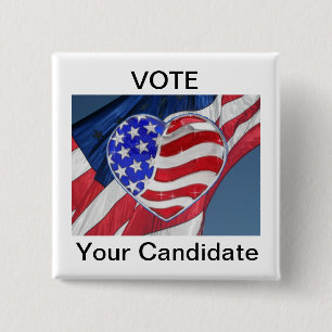 Vote "Your Candidate" - Campaign Election Button