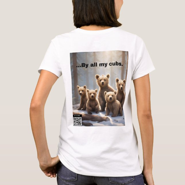 "Voted Best Mama Bear" Mothers' Day T-shirt (Back)