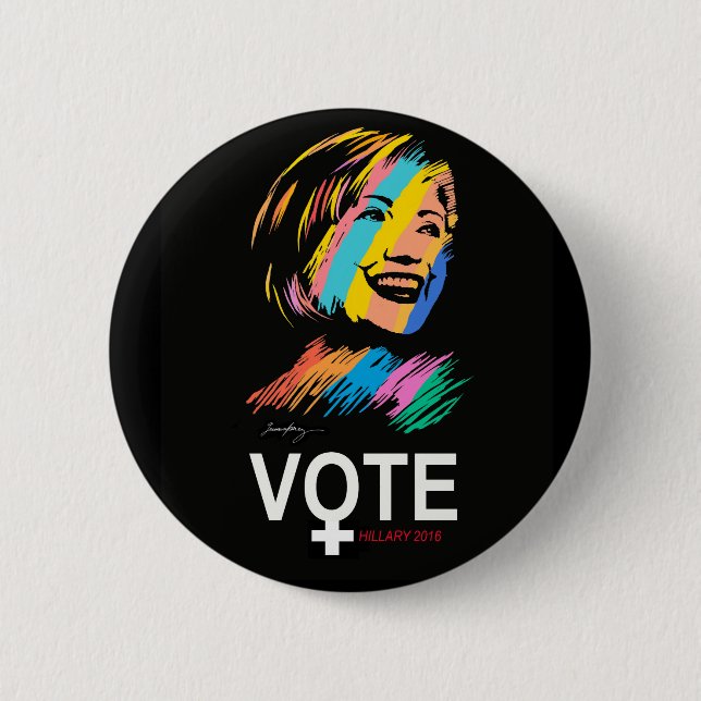 voteHILLARY2016 2 Inch Round Button (Front)
