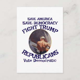 VoteNow Political Patriotic Trump Republican Party Enclosure Card