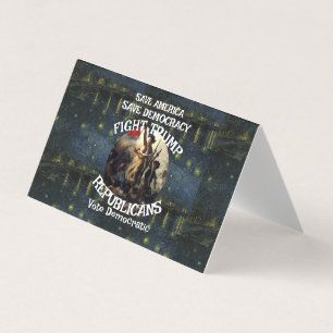 VotePolitical Patriotic Trump Republican Party Business Card