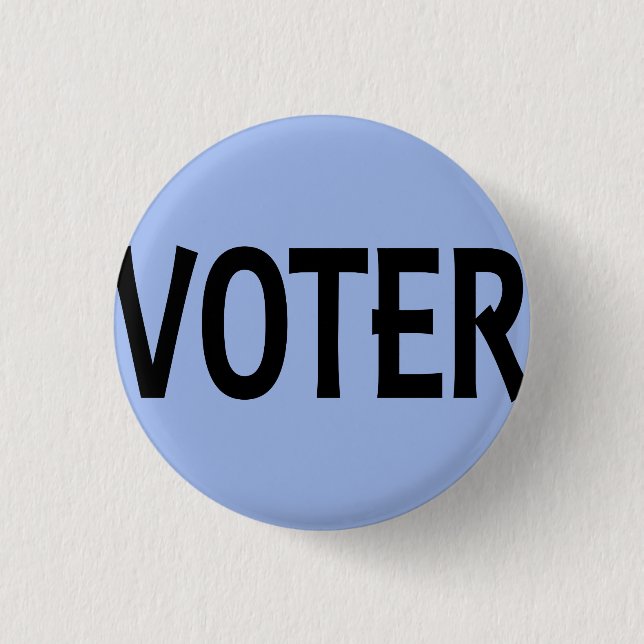 Voter 1 Inch Round Button (Front)