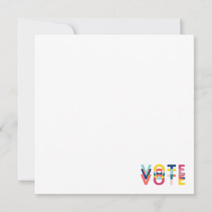 Voter Cadeau Multicolor Arc-en-ciel cartes de note