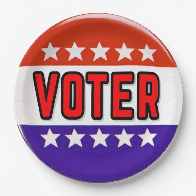 Voter Paper Plate (Front)